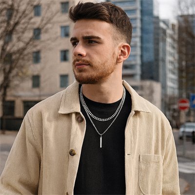 Collier homme 